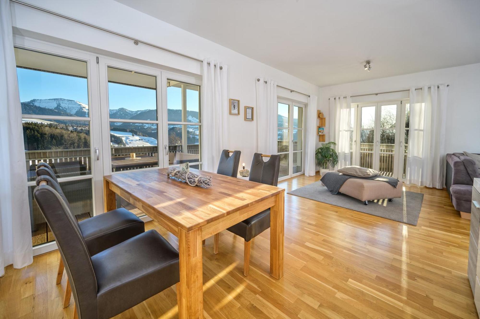 Haus "Bergblick" Ferienwohnung Hochgrat Oberstaufen Mit 2 Schlafzimmer Exterior foto